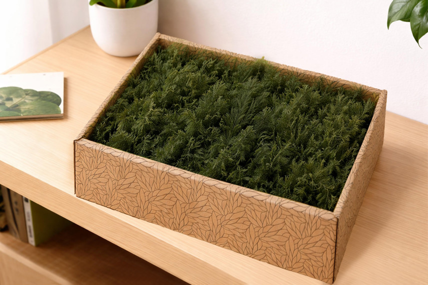Preserved  Air Fern - Creabox M - Green