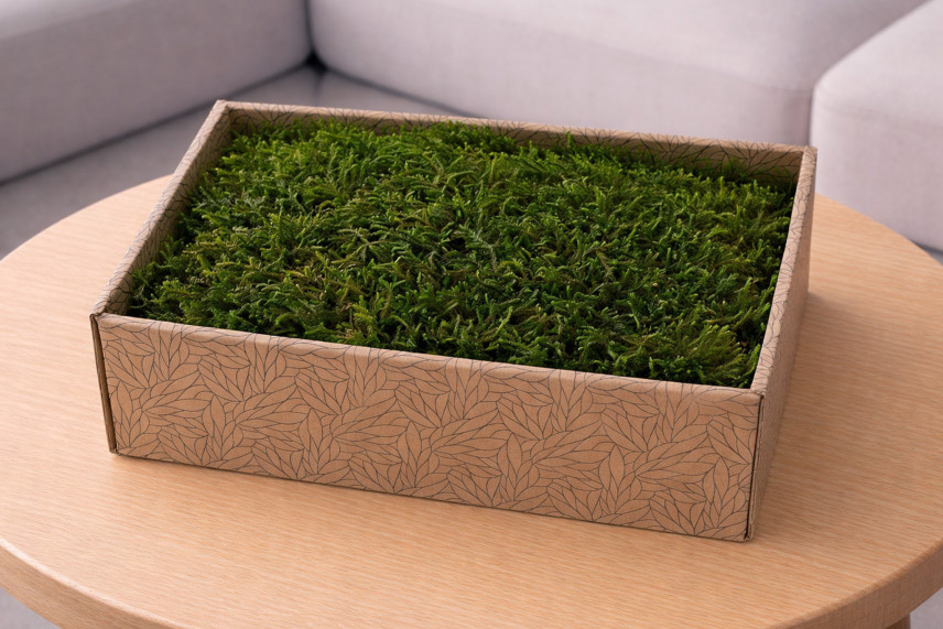 Preserved Long Moss - Creabox M - Green
