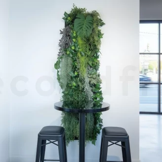 Black Felt Support Panel for Green Walls