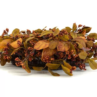 Artificial Fall Foliage Wreath (22")