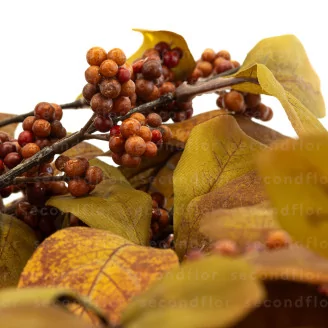 Artificial Fall Foliage Wreath (22")