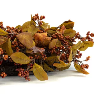 Artificial Fall Foliage Wreath (22")