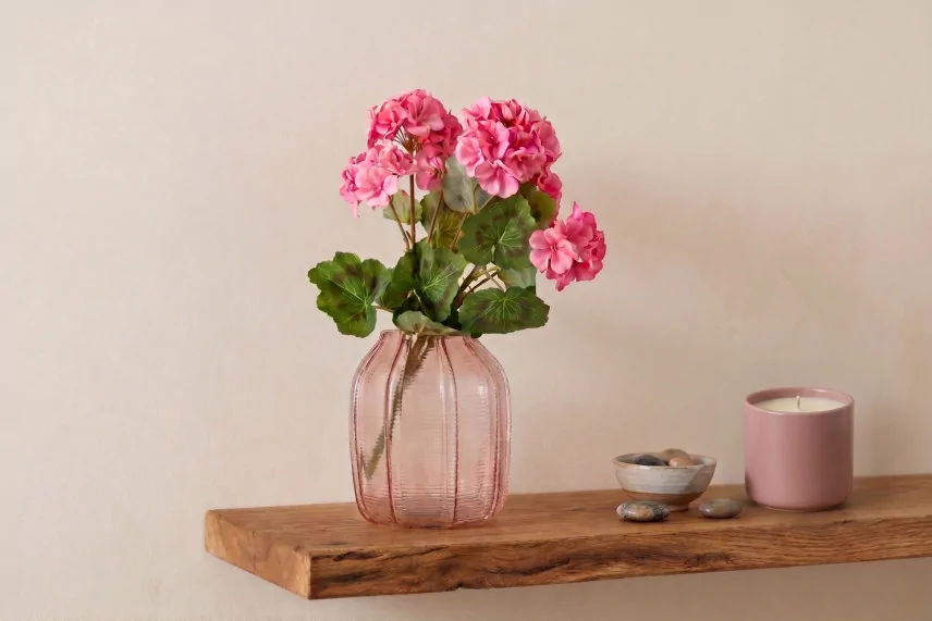 Artificial Geranium Bush