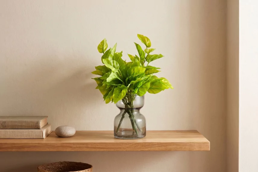 Artificial Pothos Leaf Bush (set of 3)