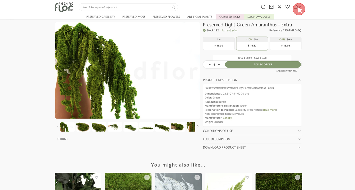 How to order on SecondFlor